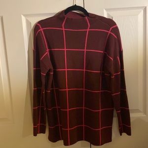 (10 for $10) LOFT size M burgundy/pink high-neck sweater